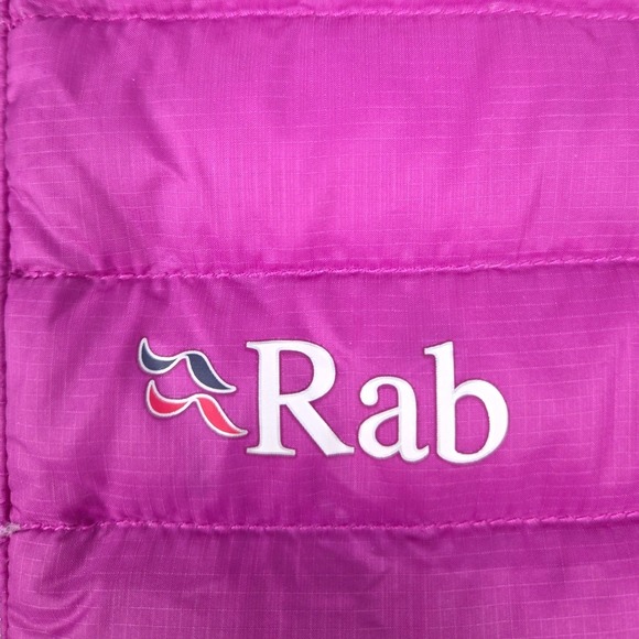 Rab Down Puffer Jacket Womens Small UK10 Pink Lightweight Outdoor Travel Winter - Picture 6 of 13